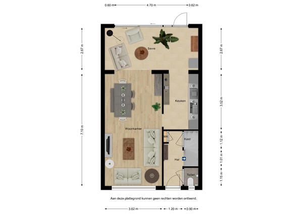 Floorplan - Emmaüsstraat 8, 4515 ED IJzendijke